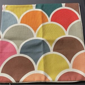 Topfinel Decorative Pillow Cover Linen Zippered 17" x 17" Geometric Pattern